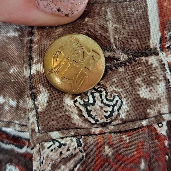 JPG Jeans by Jean Paul Gaultier Vintage 90s Paisley Flare Pants with Sid… - Picture 8 of 12